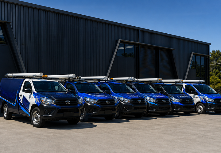 Fleet of Horningsea Park Blocked Drains plumbing vans